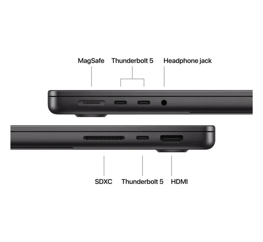 Apple MacBook Pro 14 M5 Pro 15-core CPU/16-core GPU 24GB 1TB Spacezwart