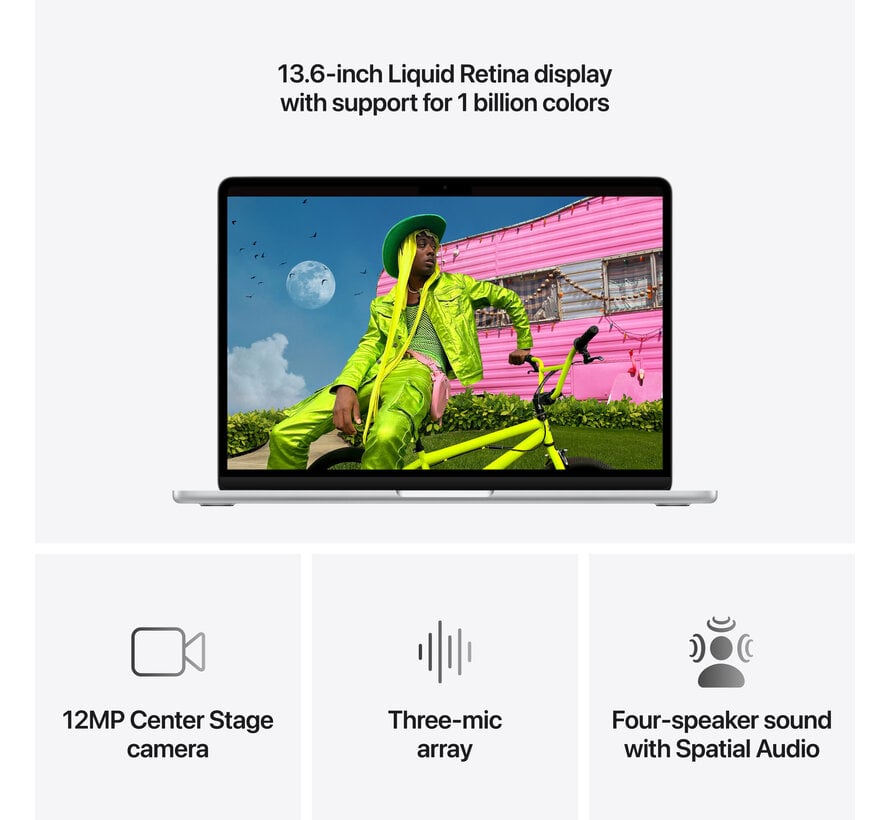 Apple MacBook Air 13 M5 10-core CPU/10-core GPU 16GB 1TB Zilver