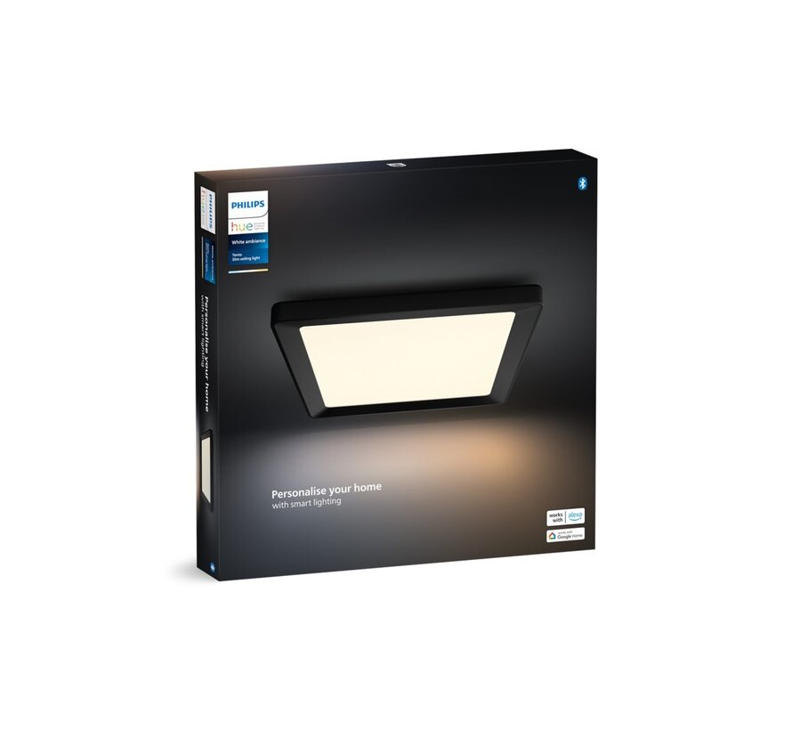 Philips Hue Tento Vierkant S WA 30x30 cm Zwart