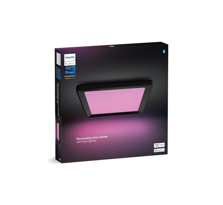 Philips Hue Tento Vierkant S WCA 30x30 cm Zwart