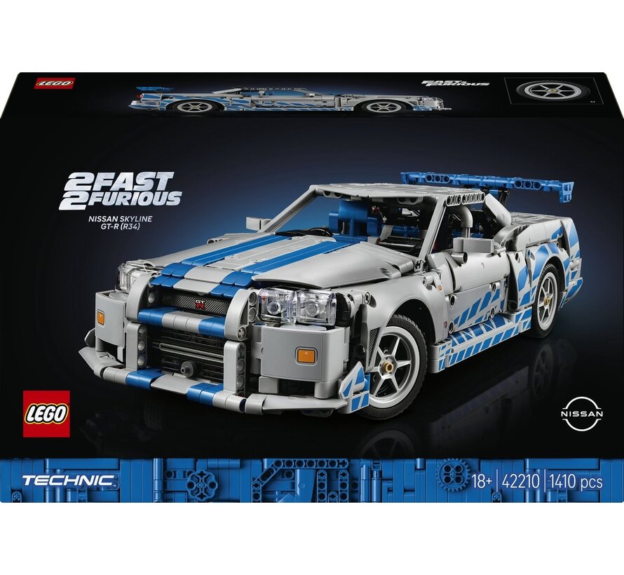 LEGO Technic Nissan Skyline GT-R R34 42210 – 1410-delig