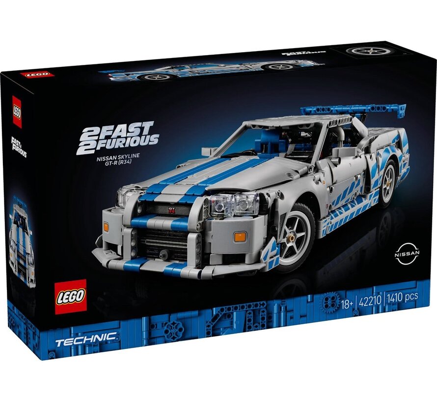 LEGO Technic Nissan Skyline GT-R R34 42210 – 1410-delig