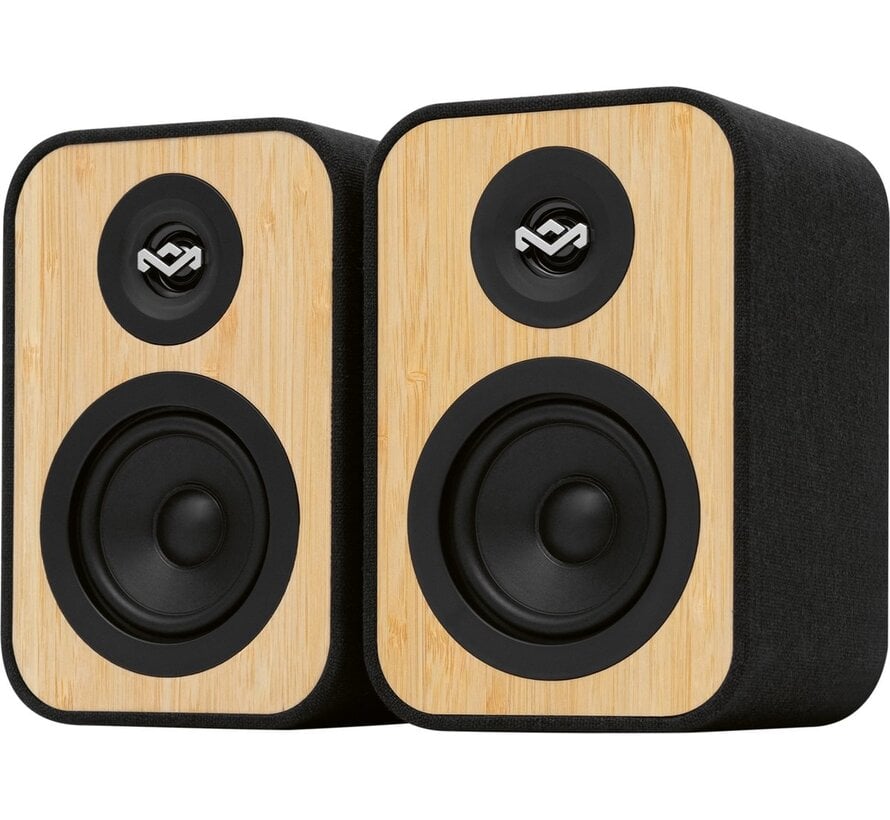 House of Marley Uplift Bluetooth Bookshelf Speakers Zwart