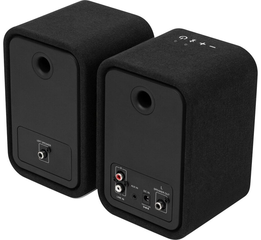 House of Marley Uplift Bluetooth Bookshelf Speakers Zwart