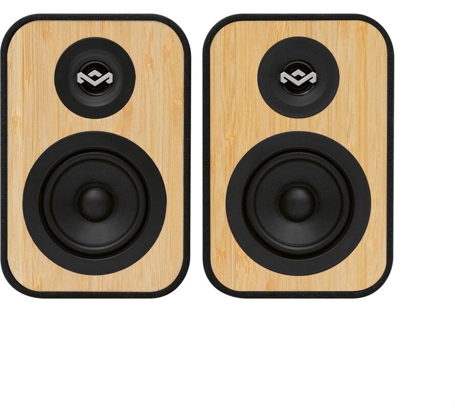House of Marley Uplift Bluetooth Bookshelf Speakers Zwart