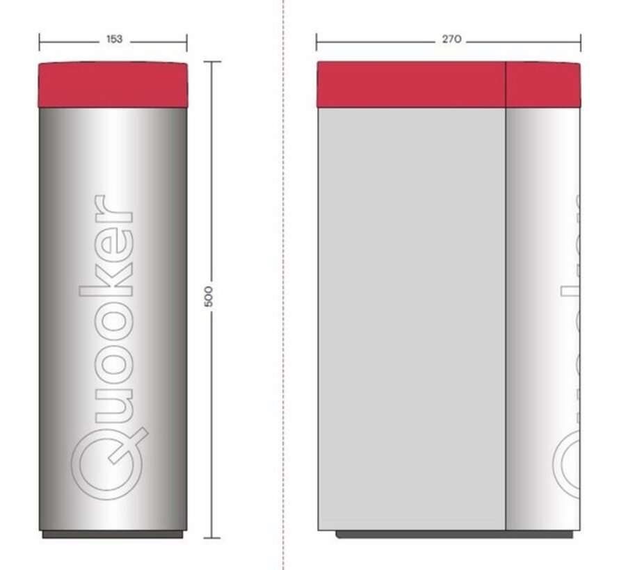 Quooker CUBE Gekoeld & Bruisend Water Reservoir