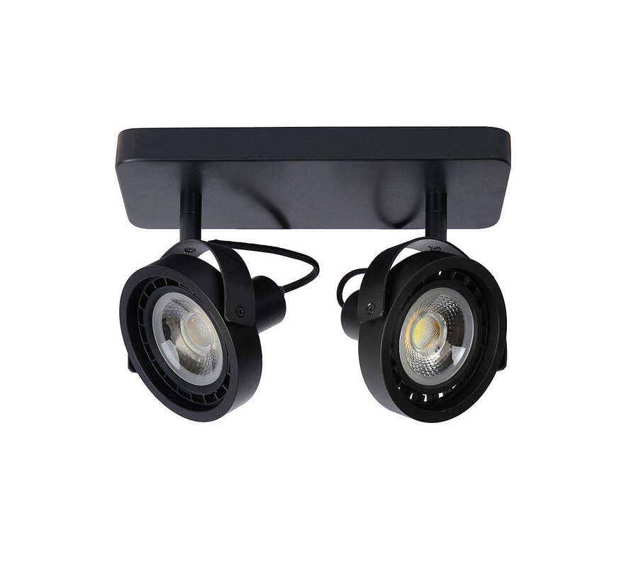 Lucide Tala LED 2-Spot Zwart 2x12W Dim-to-Warm