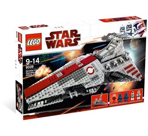 LEGO Star Wars 8039 Venator Republic Attack Cruiser – 1170 Stuks