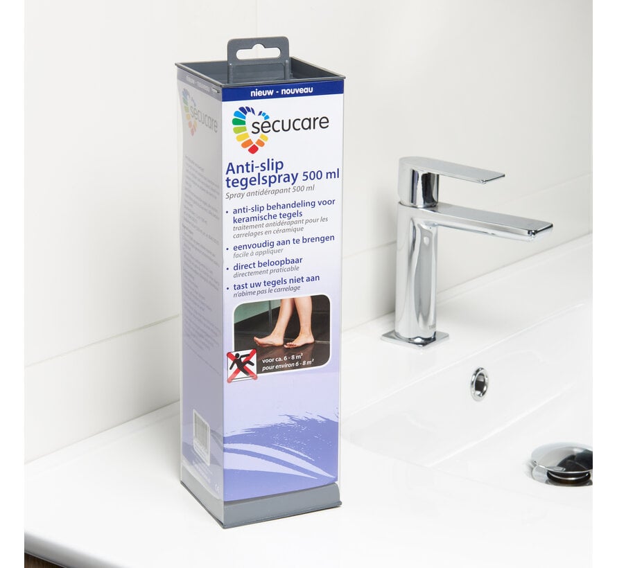 SecuCare Anti-slip Tegelspray 500 ml voor 6–8 m² Keramische Tegels