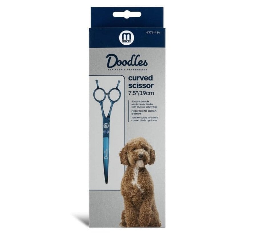 Mikki Doodles Gebogen Trimschaar 7,5 inch Blauw 6376414