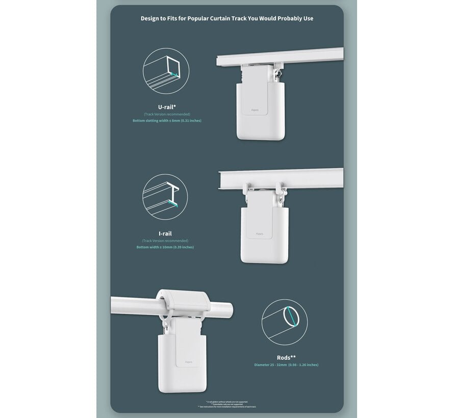 Aqara Curtain Driver E1 Rod Version CM-M01-R