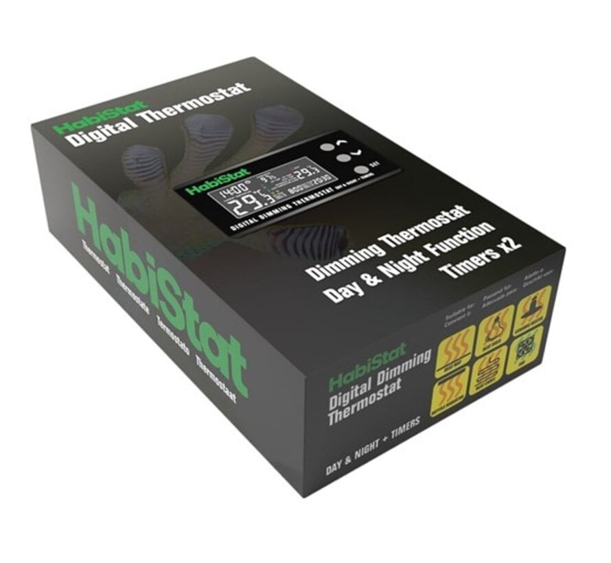 HabiStat Digital Dimming Thermostat Dag/Nacht + Timers 600W EU