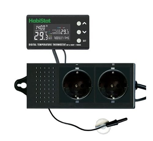 HabiStat Digital Temperature Thermostat Dag/Nacht + Timers 600W EU