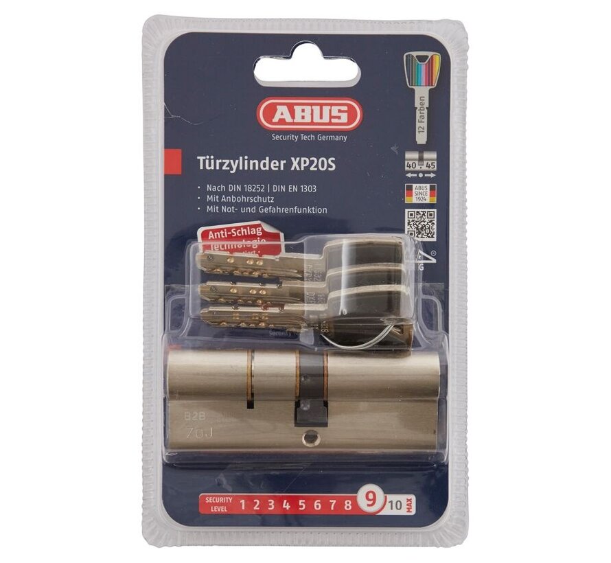 ABUS XP20SN Profielcilinder 40/45 mm – 3 Keersleutels