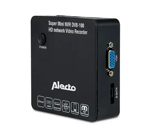 Alecto DVB-100 Beveiligingsset – NVR met 2 WiFi-camera’s