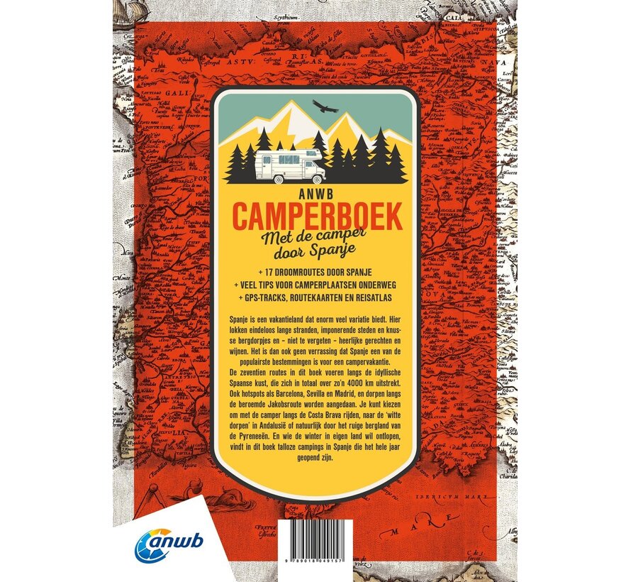 ANWB Camperboek Spanje – 17 Droomroutes en Camperplaatsen