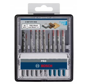 Bosch PRO Wood & Metal Decoupeerzaagbladenset – 10-delig