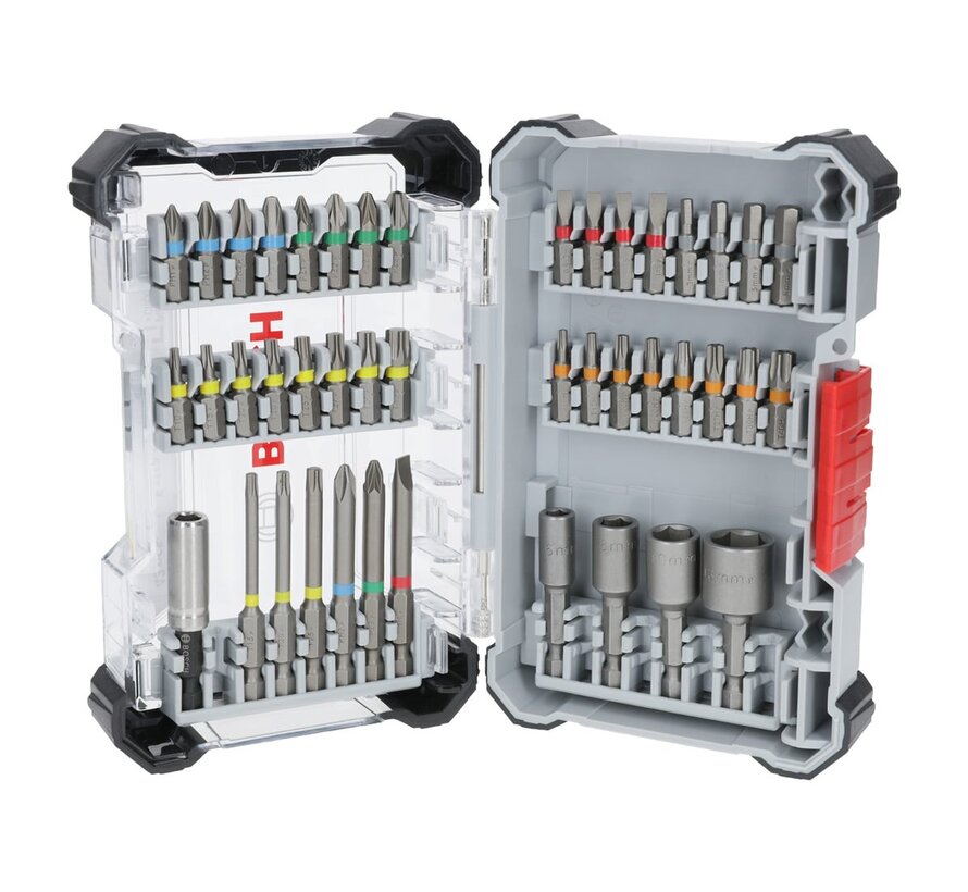 Bosch Extra Hard Bit- en Dopsleutelset – 43-delig