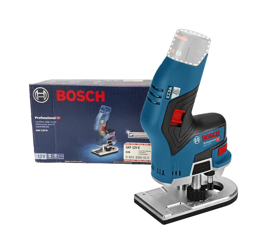 Bosch Professional GKF 12V-8 Accukantenfrees – Solo, 8 mm