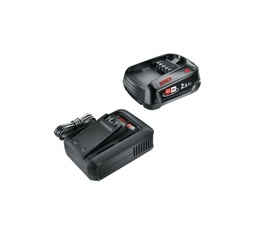 Bosch 18V Starterset – 2,5Ah Accu en AL 18V-44 Lader