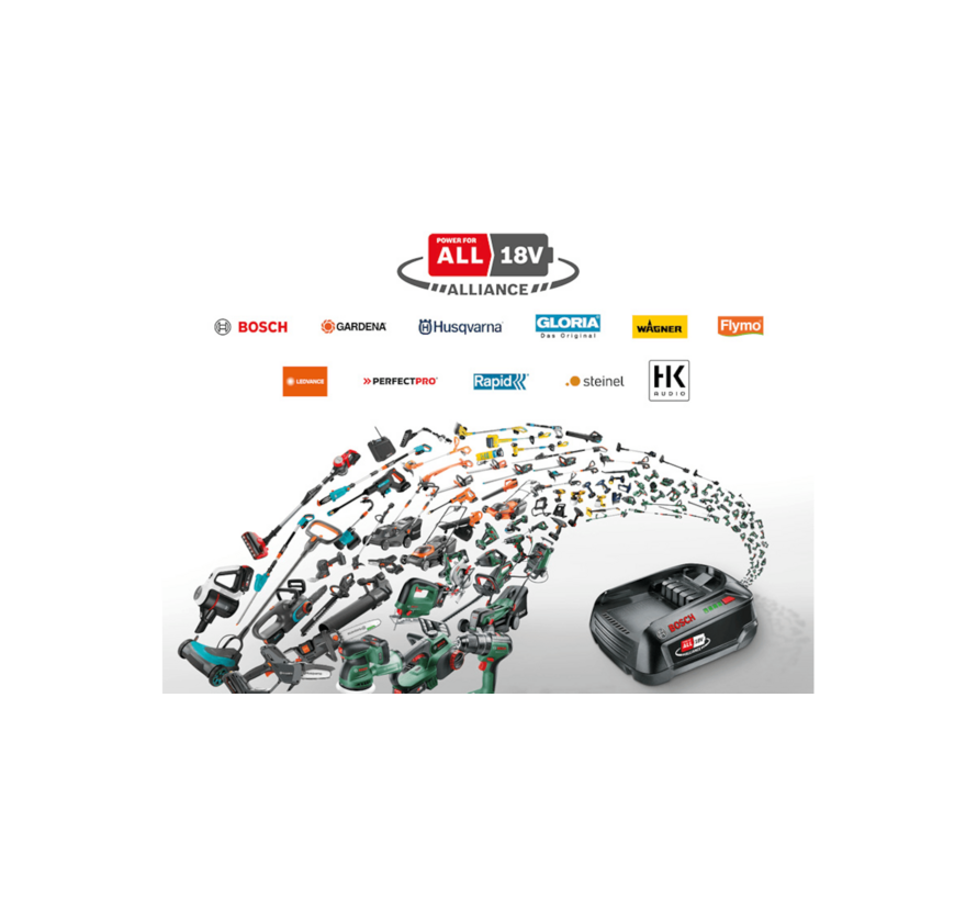 Bosch 18V Starterset – 2,5Ah Accu en AL 18V-44 Lader