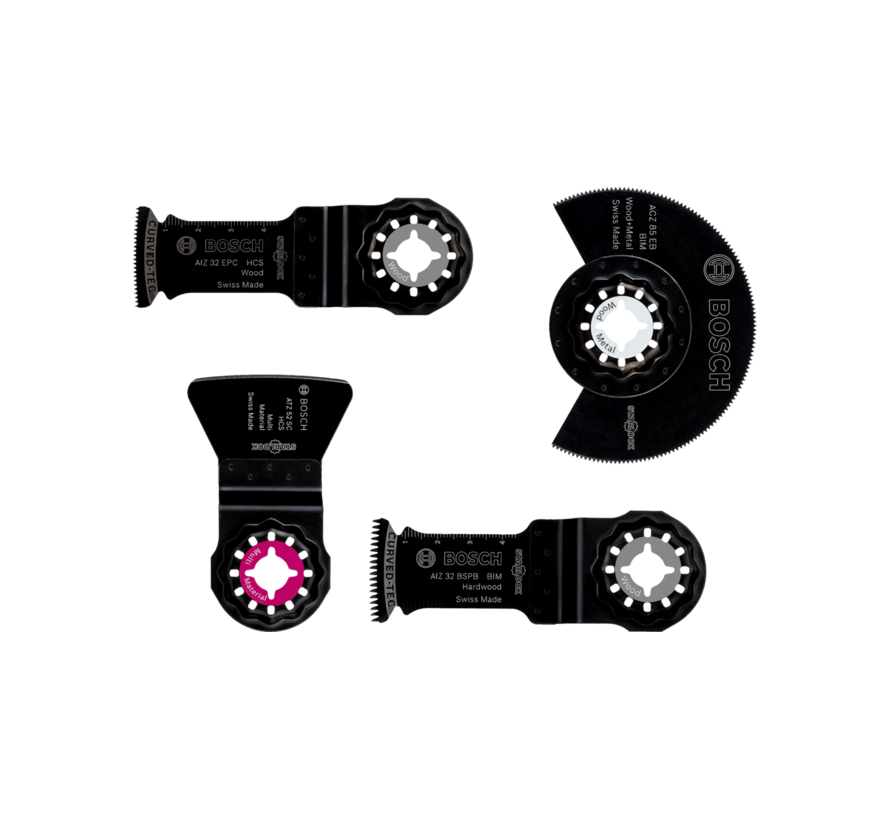 Bosch Starlock Vloer- en Inbouwset – 4-Delig Multitool