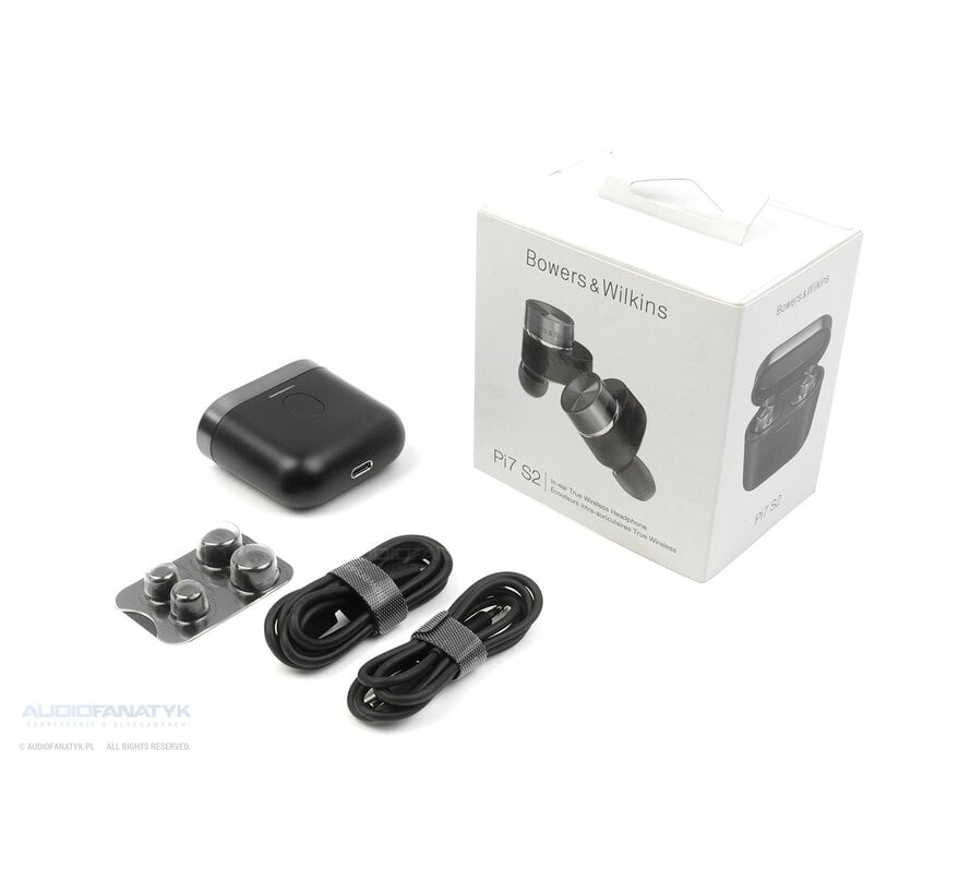 Bowers & Wilkins Pi7 S2 – Satin Black True Wireless Oordopjes