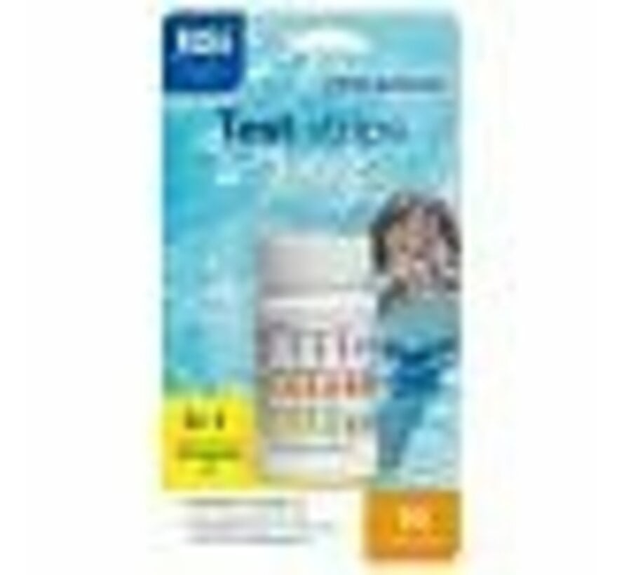 BSI PoolSan 3-in-1 Teststrips – pH, Koper en Alkaliniteit, 50 stuks