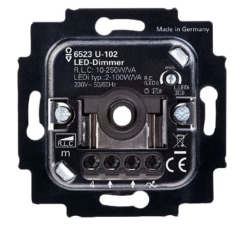 Busch-Jaeger 6523 U-102-500 LED Inbouwdimmer – 2–100W