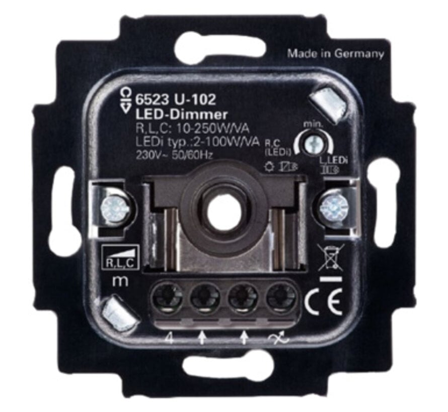 Busch-Jaeger 6523 U-102-500 LED Inbouwdimmer – 2–100W