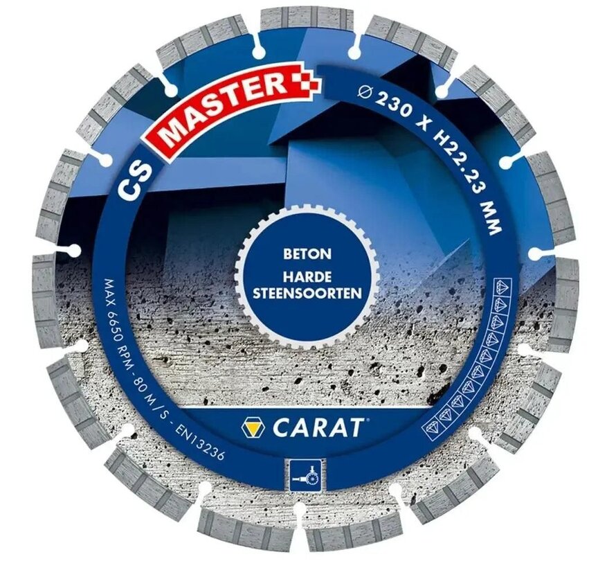 Carat CS Master Diamantschijf 125 × 22,23 mm – beton, droog