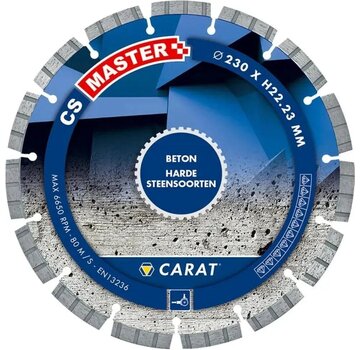 Carat CS Master Diamantschijf 230 × 22,23 mm – beton, droog