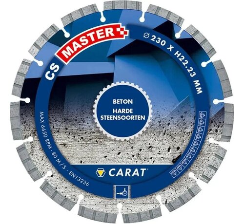 Carat CS Master Diamantschijf 230 × 22,23 mm – beton, droog