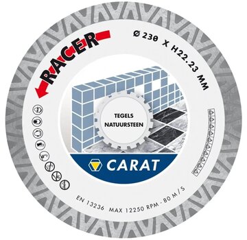 Carat CDB Racer Diamantschijf 230 × 22,23 mm – tegels en natuursteen