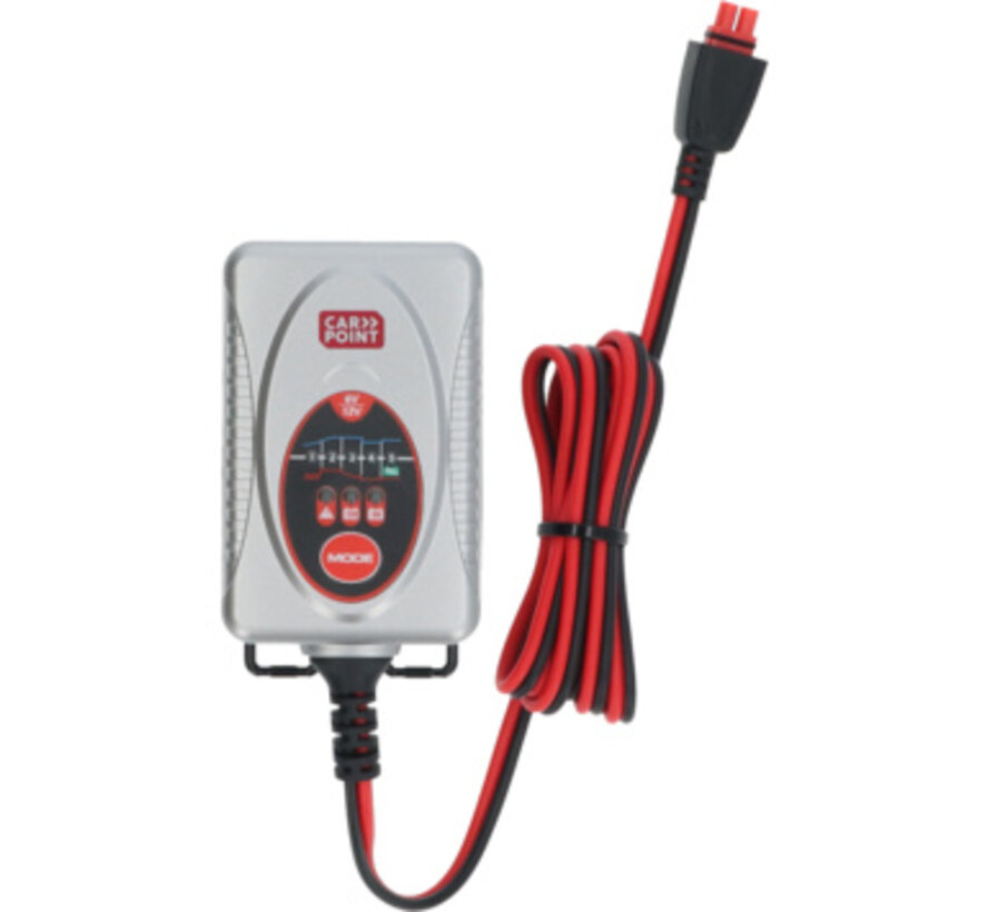 Carpoint BX-4M Automatische Acculader 1A – 6V/12V, 1,2–20Ah