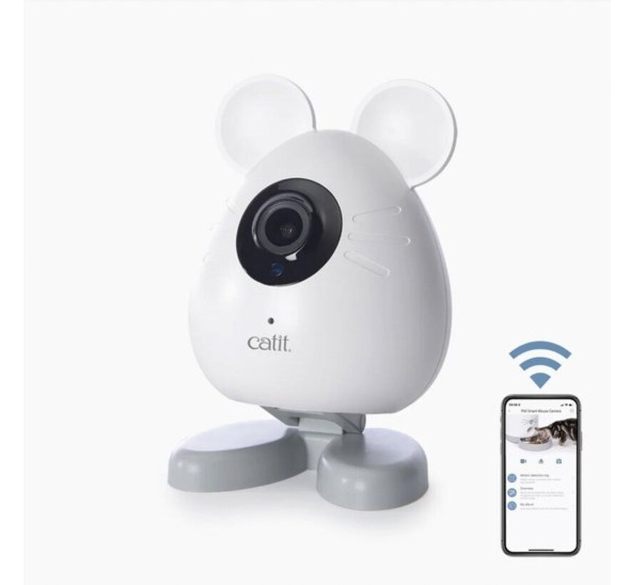Catit PIXI Smart Mouse Camera – 1080p, nachtzicht en tweewegaudio