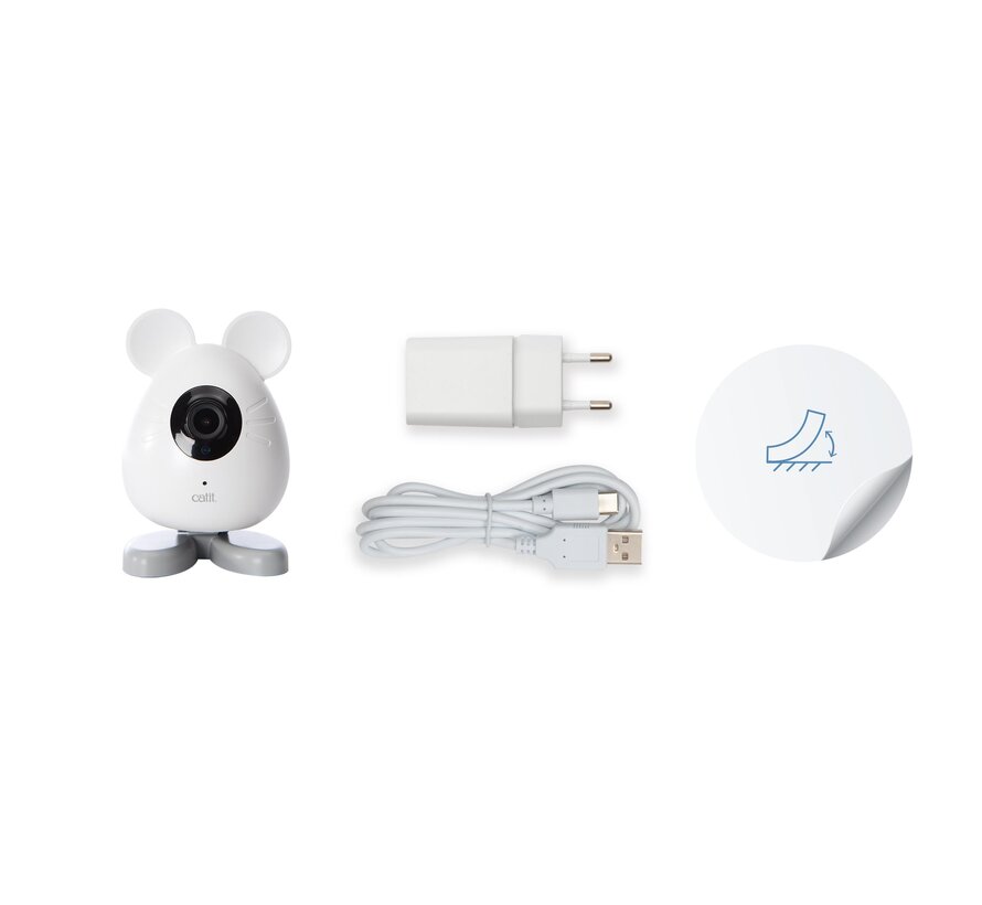 Catit PIXI Smart Mouse Camera – 1080p, nachtzicht en tweewegaudio