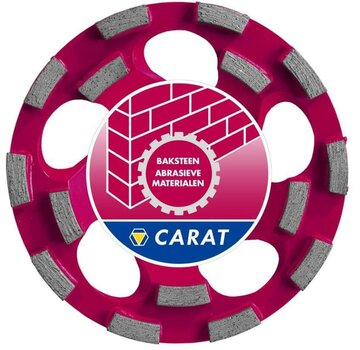 Carat DUSTEC Premium Slijpkop 125 × 22,23 mm – baksteen