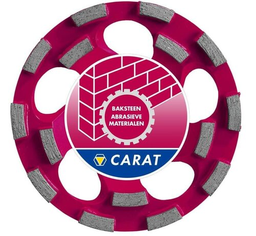 Carat DUSTEC Premium Slijpkop 125 × 22,23 mm – baksteen