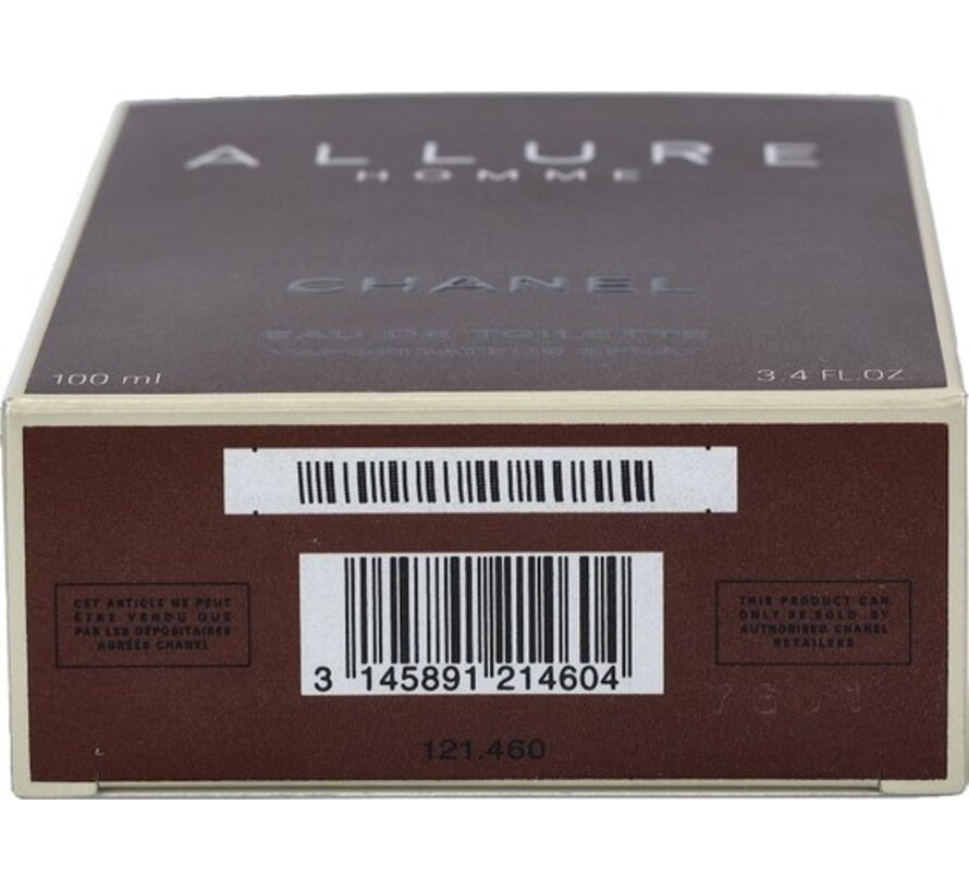 CHANEL Allure Homme Eau de Toilette 100 ml – Fris, kruidig en houtachtig