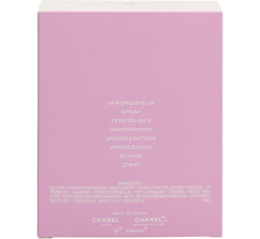 CHANEL Chance Eau Tendre Eau de Toilette 100 ml – Grapefruit, Kweepeer & Jasmijn