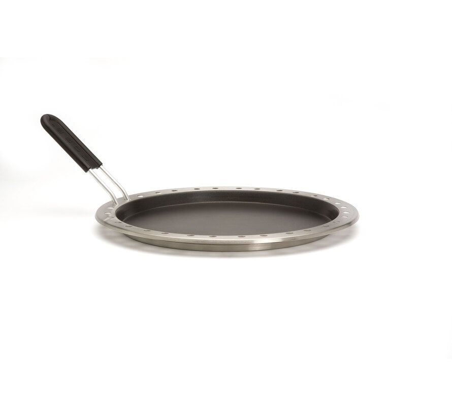 COBB Bakplaat met Extra Handvat 30 cm – Vlakke RVS Antiaanbakplaat CO-19