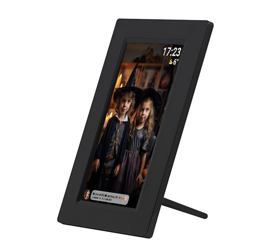 Denver PFF-710BLACK Frameo Digitale Fotolijst – 7 inch IPS Touchscreen – 8 GB – Zwart