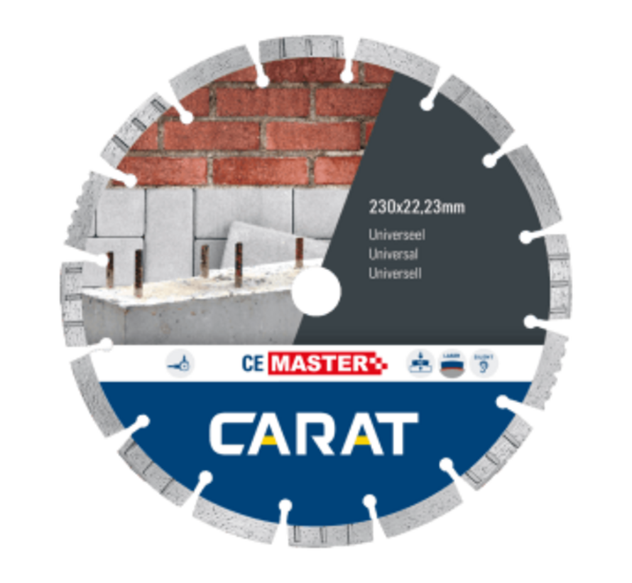 Carat CE Master CEM2303000 Universeel Diamantzaagblad – 230 × 22,23 mm – Droog