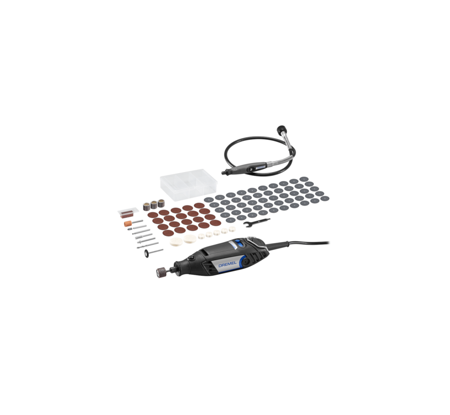 Dremel 3200-1/90 Snoer Multitool – 130 W – Flexibele As – 90 Accessoires