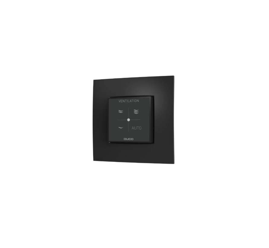 Duco Bedieningsschakelaar RF/BAT Zwart – Draadloze Ventilatiebediening