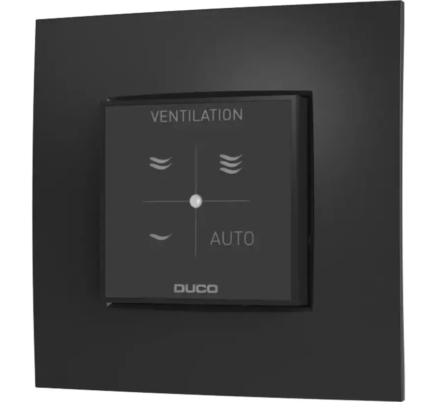 Duco Bedieningsschakelaar RF/BAT Zwart – Draadloze Ventilatiebediening