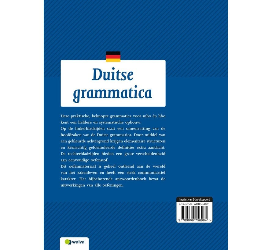 Duitse grammatica voor het economisch onderwijs – 4e druk