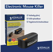 Edialux Electronic Mouse Killer USB Oplaadbaar – Elektronische Muizenval