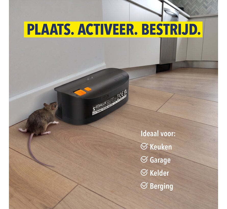 Edialux Electronic Mouse Killer USB Oplaadbaar – Elektronische Muizenval